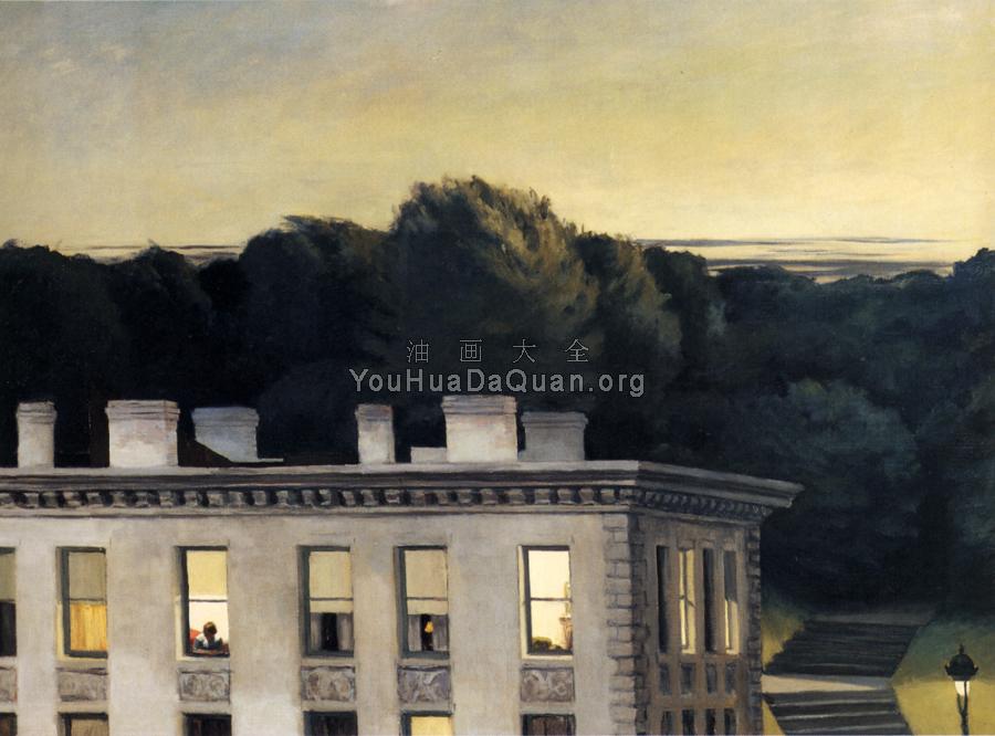 House At Dusk - 爱德华·霍珀